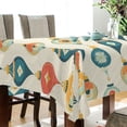 thumbnail image 3 of BZSMCE Square Tablecloth Retro Christmas Pattern Pattern Tableclothes, 3 of 9