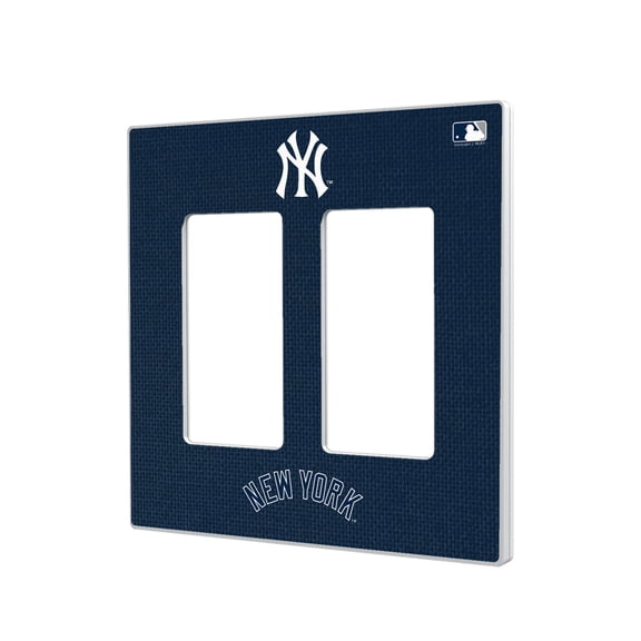 New York Yankees Solid Double Rocker Light Switch Plate