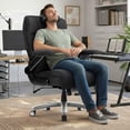 thumbnail image 4 of EOP 23.62'' Extra Wide Office Chair, 600 Lbs Big and Tall Executive Office Chair with Heat and Kneading Massage, Ergonomic Computer Chair with 3D Flip-up Arms, Black, 4 of 10