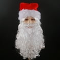 thumbnail image 4 of 2024 Christmas Santa Long Curly Hair Wig for Men and Women Hand Wrapped Style for Festive Celebrations, 4 of 5