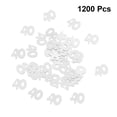 thumbnail image 3 of SHISUYAN Silver Plastic Confetti for Decoration Create Unique Party Table Decorations with 1200pcs Number 40, 3 of 8