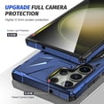 thumbnail image 5 of for Samsung Galaxy S24 Ultra Hybrid Back Case, Luxury 360 Degree Rotating Magnetic Bracket TPU+PC Shock-Absorbing Support Magnetic Car Mount Phone Case Cover for Samsung Galaxy S24 Ultra - Blue, 5 of 8