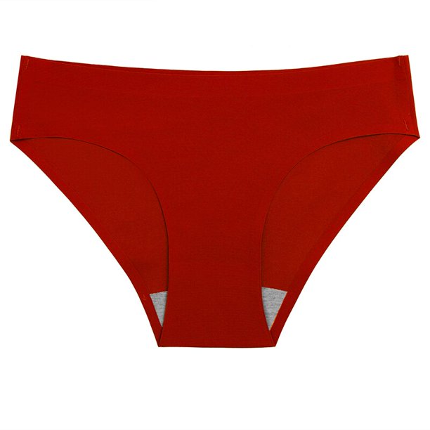 TrowBridge-bragas sin costuras para mujer, ropa interior transpirable de satén de seda, Color sólido dulce, lencería Sexy
