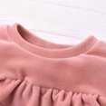 thumbnail image 4 of LSLJS Toddler Kids Girls Cotton Cute Ruffle Bow Belt Solid Color Two-Piece Set, Kids Outfits, 4 of 7