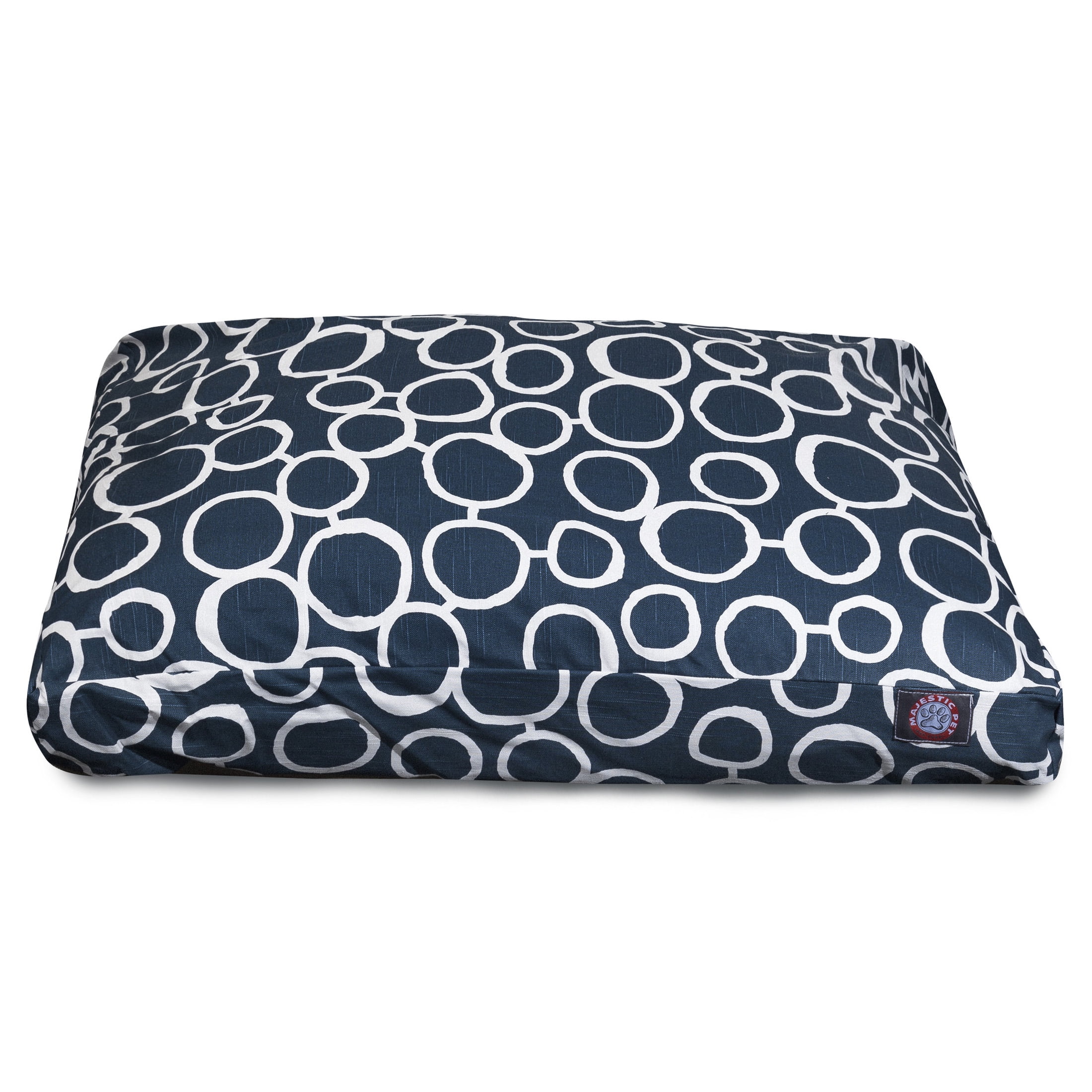 Majestic Pet | Fusion Rectangle Pet Bed For Dogs, Removable Cover, Navy, Small