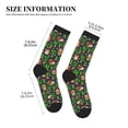 thumbnail image 3 of Bingfone Compression Socks for Women and Men Long Socks for Running Athletic Cycling Nurse- Cute Hedgehogs Cactus Blue, 3 of 7