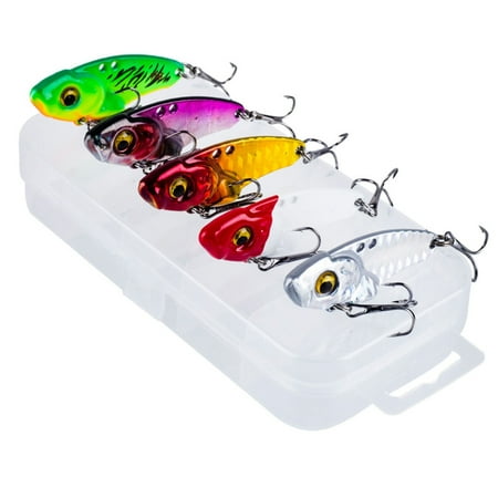 TRINGKY 5Pcs Spoon Spinner Balancers Spoon Fishing Lure Wobbler Trolling Swimbait