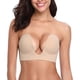 thumbnail image 1 of Sujetador push up sin tirantes, adhesivo, con escote en U profundo, invisible y sin espalda para mujer, 1 of 5