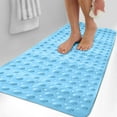 thumbnail image 1 of Fiudx Alfombrilla de Baño de Agarre Suave, Extra Larga, de Pvc Resistente, Apta para Niños Mayores, Lavable a Máquina, Ideal para Decorar El Baño., 1 of 7