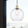 thumbnail image 2 of 516-1P-SG-G122-10 Innovations Lighting Athens - 1 Light Cord Hung Mini Pendant In Industrial Style-13 Inches Tall and 10 Inches Wide-Satin Gold, 2 of 2
