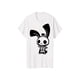 thumbnail image 1 of 1-Pack Men's Skeleton Rabbit Cartoon Print 100% Cotton T-Shirt - Soft Breathable Crew Neck Short Sleeve Tee, Regular Fit Casual Summer Top, Machine Washable, 1 of 6
