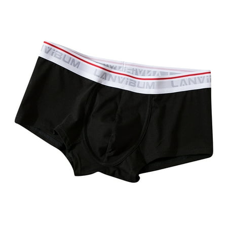 

Knosfe Men s Solid Color Stretch Underwear Moisture-Wicking Patchwork Boxer Briefs XL