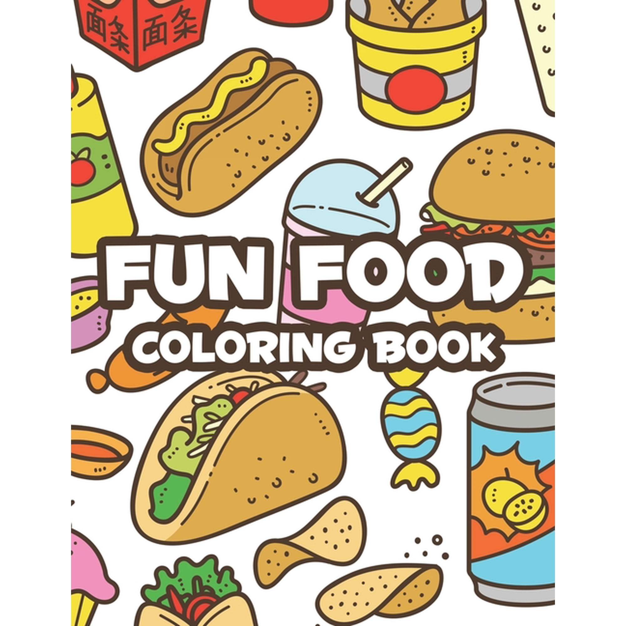 Fun Food Coloring Book (Paperback)