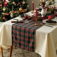 thumbnail image 4 of LanSuare Christmas Dinner Paper Placemats, 116x71Inch Buffalo Plaid Disposable Paper Placemats Green and Red Table Mats for Xmas Dinner , Kitchen Party Supplies, 4 of 6