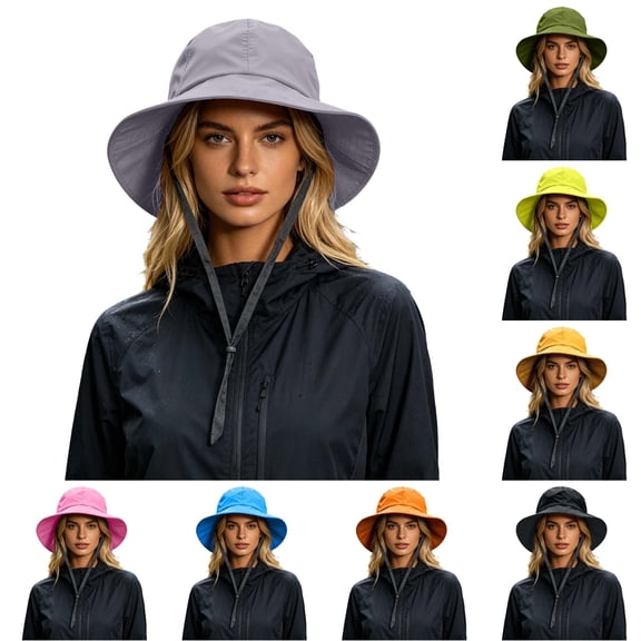 Unisex Rain Hat Wide Brim Sun Hat for Outdoor Travel Hat Beach Hat