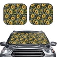 thumbnail image 2 of Saiise Sunflowers for Foldable Car Sun Shades (2-Pack) Offer Sun Protection with an Easy-fold Design for Convenient Windshield Shading-Small, 2 of 6