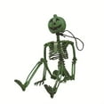 thumbnail image 6 of GiLiling Halloween Skeleton Pumpkin Head Hanging Decor​​ | Human Bone Display for Haunted House Porches, Gothic Entryway Scenes, and Spine-Chilling Atmosphere Enhancement, 17.7x4.7inches, 6 of 9