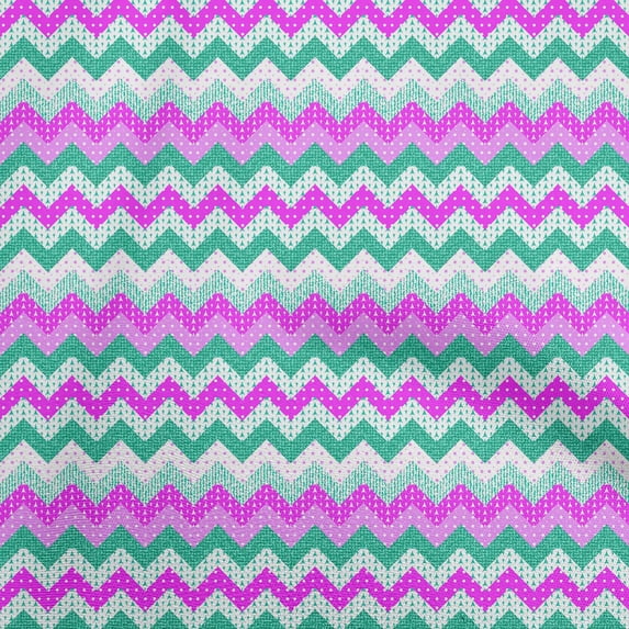 oneOone Cotton Poplin Fuschia Pink Fabric Chevron Diy Clothing Quilting Fabric Print Fabric By Yard 56 Inch Wide-CM