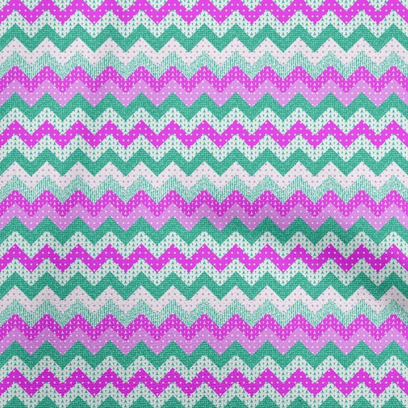 oneOone Cotton Poplin Fuschia Pink Fabric Chevron Quilting Supplies Print Sewing Fabric By The Yard 42 Inch Wide-59