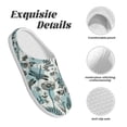 thumbnail image 5 of Lsque Flowers In Vintage Pattern Womens Comfort Cotton on Scuff With Memory Foam and Anti-skid Sole Slipper-44/45, 5 of 7