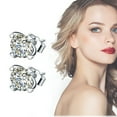 thumbnail image 3 of Hot6sl Ofertas de La Semana Pendientes Hermosos Pendientes para Damas Pendientes de Moda, 3 of 4