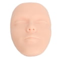 thumbnail image 1 of 3D Makeup Practice Face Board, Silicone Makeup Mannequin Face with 7PCS Brush, Reusable Beginner Practice Eye Makeup Face, Eye prosthetic Silicone Makeup Artist Full Face Practice, 1 of 7