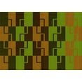 thumbnail image 1 of Ahgly Company Indoor Rectangle Patterned Dark Yellow Green Area Rugs, 6' x 9', 1 of 6