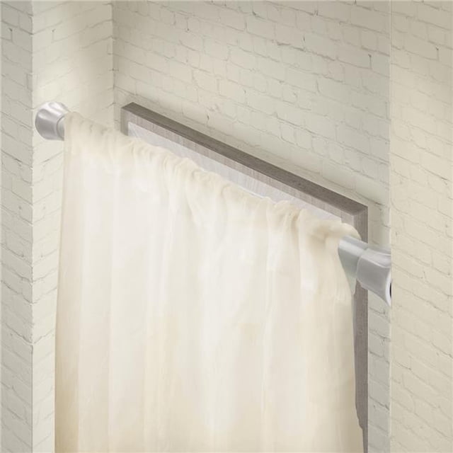 Central Design SPT-T-48-1 Tringle à Ressort à Verrouillage par Rotation de 1 Po pour Fenêtres de 48 à 84 Po Blanc