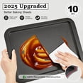 thumbnail image 6 of Fmxomd 1 Pack Rectangle Baking Pan Non-Stick Steel Cake Pans for Oven 12 x 7.5 Inch Cookie Sheet Tray for Lasagna Casserole Bread - Back-M Size, 6 of 9