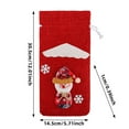 thumbnail image 3 of Bpyeka Fabric Sack1Pcs Christmas Wine Bag - Fabric with Drawstring - Bottle Bag Reusable Christmas Bottle Bag - Holiday Party DecorationFall Decor, 3 of 6