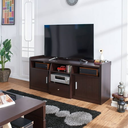 Contemporary Tv Furniture - Furniture of America Simco Contemporary Multi-Storage TV Stand for up to 63