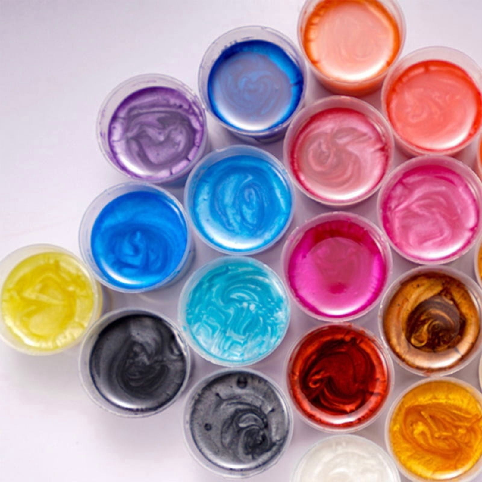 24 Colors Pearlescent Natural Mica Mineral Powder Epoxy Resin Dye Pearl Pigment