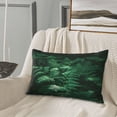 thumbnail image 5 of Pofeuu Ferns Leave Green Foliage Print Polyester Microfiber Plush Pillowcases, Super Soft and Cozy Pillow Case Covers with Envelop Closure（Pillow core not included）-16"x24", 5 of 6