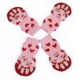 thumbnail image 1 of 4pcs Mascotas Mascotas Calcetines antideslizantes Conjunto para Pequeño Perro Cats Cuppy Foot Funda Non-Slip Teddy, 1 of 4