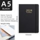 thumbnail image 2 of 2024 A5 English Schedule Planner Elastic Band Notebook Strap Book Notebook, 2 of 5