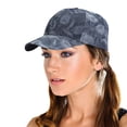 thumbnail image 3 of Only Moment Navy Unisex Vintage Washed Cotton Baseball Cap Polyester Breathable Upf50+ Sport Outdoor Caps Quick Dry Adjustable Rain Hat One Size, 3 of 3