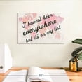 thumbnail image 3 of Elephant Stock It's On My List Wall Art - Horizontal Canvas Wall Art - Living Room Wall Decor - Inspirational And Typography Canvas - Beige And Pink Decor By Sue Schlabach - 12" x 8", 3 of 8