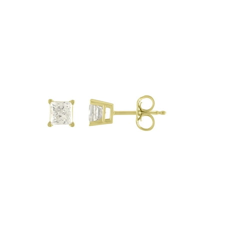 Imperial 1/6Ct TDW Diamond 10K Yellow Gold Solitaire Stud Earrings