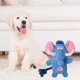 thumbnail image 5 of Juguete de peluche duradero para perros, peluche adorable para mascotas, juguete interactivo para perros, juguete con sonido Azul, 5 of 8