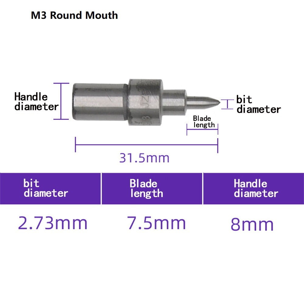 Thermal Friction Drill Bit Hot Melt Short Drill Bit M3 M4 M5 Round -  Walmart.com