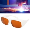 thumbnail image 4 of Lunettes de Sécurité, 532nm+1064nm Longueur d'Onde Belles Lunettes PC Résistantes à l'Usure Confortables Lentilles Rouges pour Protection des Yeux Blanc, Noir, 4 of 7