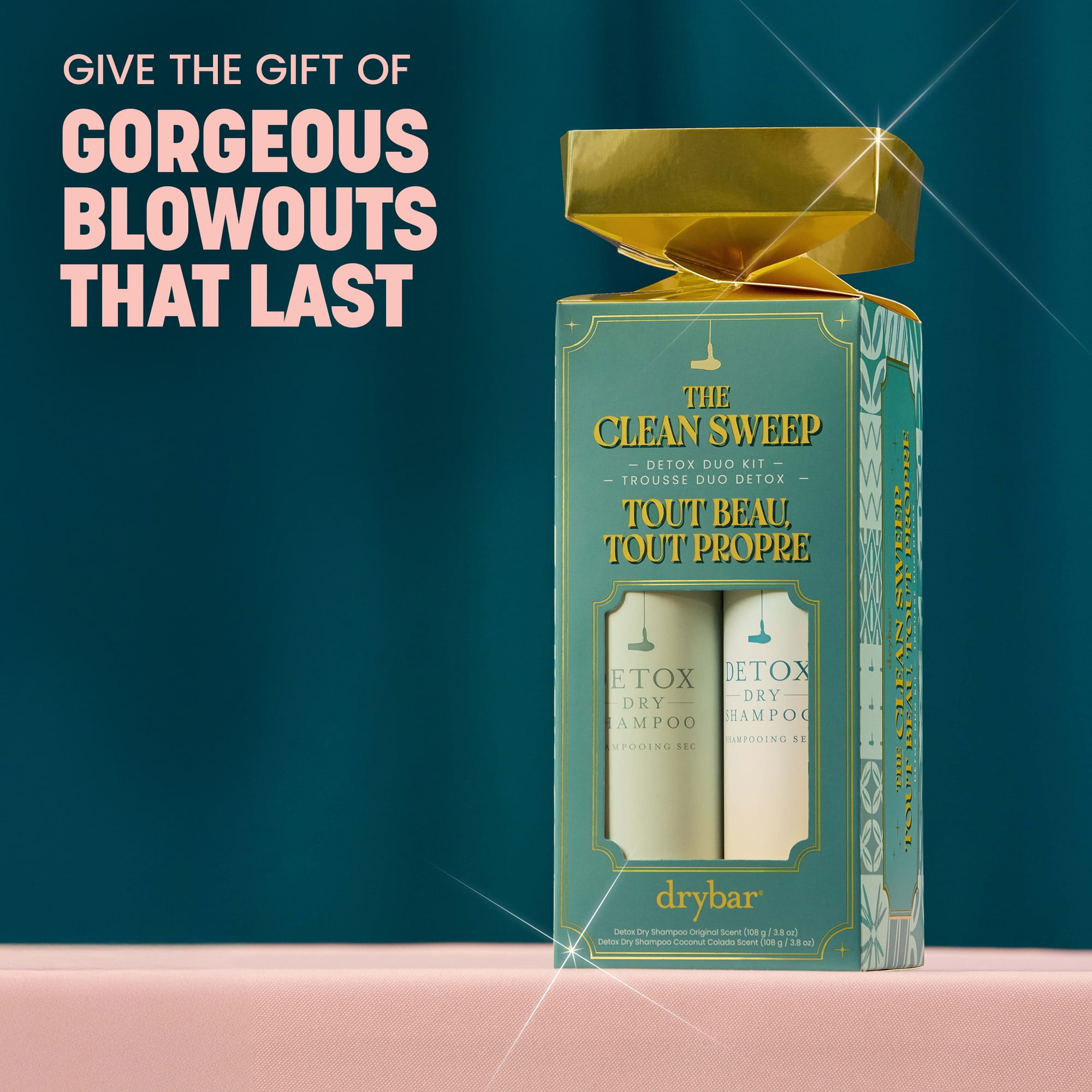 Drybar The Clean Sweep Haircare Kit including Detox Original Dry Shampoo and Detox Dry Shampoo in Coconut Colada