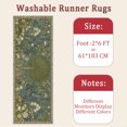 thumbnail image 6 of 2x6 FT Kitchen Runner Rugs Non Skid Washable, Faux Wool Rug Runners for Hallways Bathroom Carpet Runner, Soft Indoor Modern Floor Rug for Entryway Laundry Room, 6 of 11