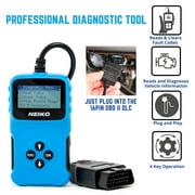 NEIKO 40500A Car OBD2 Scanner, Car Scanner Code Decoder, Reader & Eraser Automotive Check Engine Light Diagnostic Read & Clear Emission & Fault Codes 9, Code Reader, OBD2 Scanner Diagnostic Tool