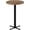 Rustic Brown + Black, variant on Counter Height Rustic Pub Table in Brown and Black for Dining, Kitchen, Bar or Cafe Use