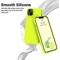 thumbnail image 3 of Designed for iPhone 14 Plus Case, Silicone Shockproof Slim Thin Phone Case for iPhone 14 Plus 6.7 inch （Fluorescent Yellow）, 3 of 16