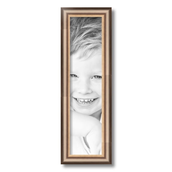 ArtToFrames 5x20" Anique Silver Picture Frame, Silver Wood Poster Frame, with Regular Glass and 2 (FBPL-4964)
