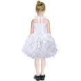 thumbnail image 3 of Drtj Tutu Dress for Girls Birthday Dress Princess Sparkly Sequin Tulle Toddler Fairy for Fancy Party Outfit,sized 4T,color White, 3 of 6