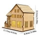 thumbnail image 2 of Kit de manualidades para crear una casa de pueblo navideña de madera con luces LED | Decoración navideña hecha a mano para pintar y decorar | Ideal para decorar la repisa de la chimenea o la mesa., 2 of 5