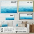 thumbnail image 4 of Designart "Scenic Blue Ocean In Motion I" Ocean Floater Framed Wall Decor, 4 of 5